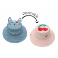 FlapJackKids  Καπέλο Διπλής Όψης UPF 50+ Cat/Cherry (Cotton) FJKSH820
