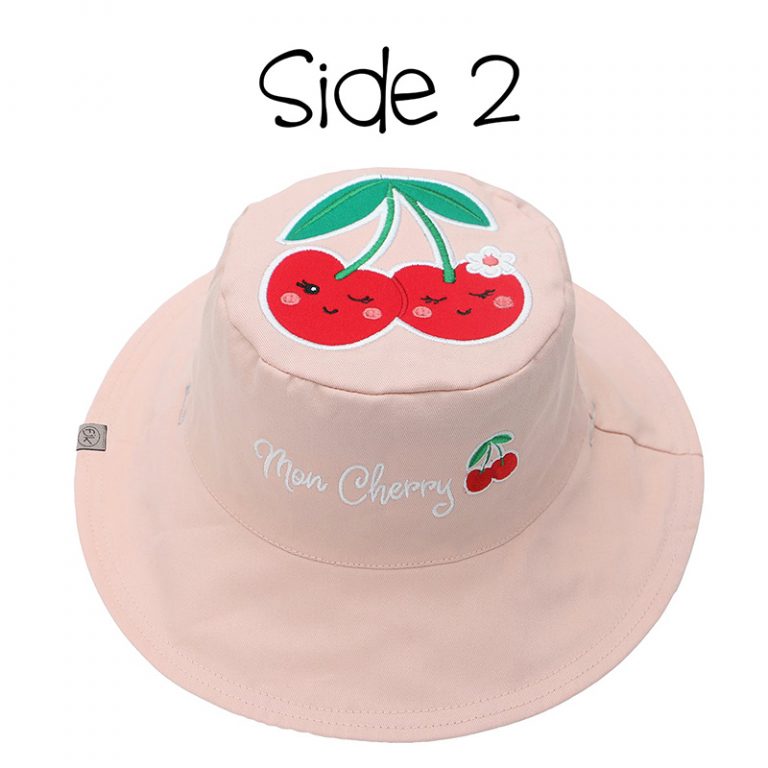 FlapJackKids  Καπέλο Διπλής Όψης UPF 50+ Cat/Cherry (Cotton) FJKSH820