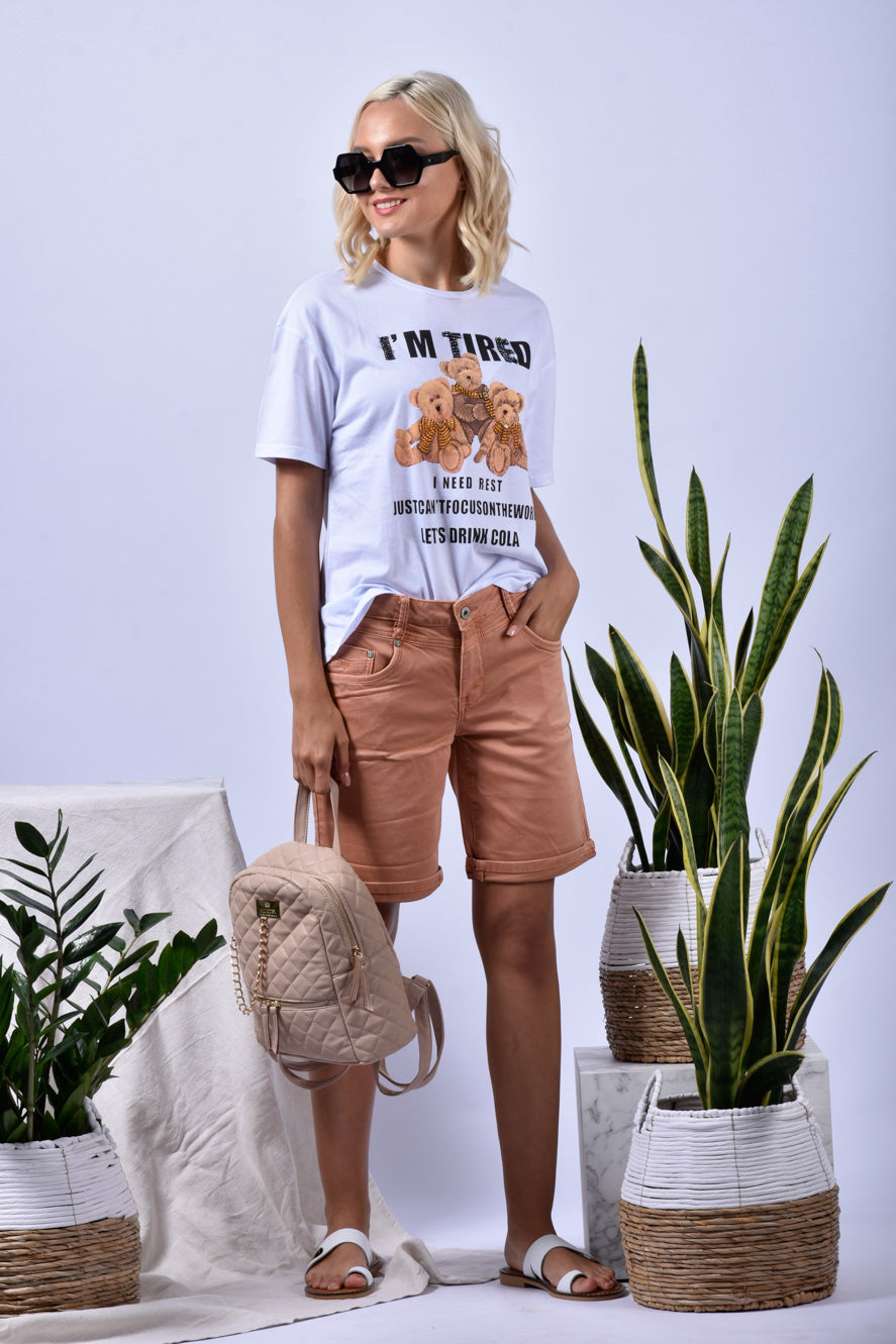 Tshirt με τύπωμα μπροστά - L