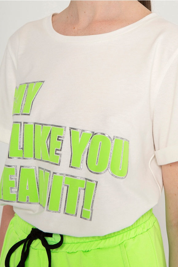 Tshirt με γράμματα - S