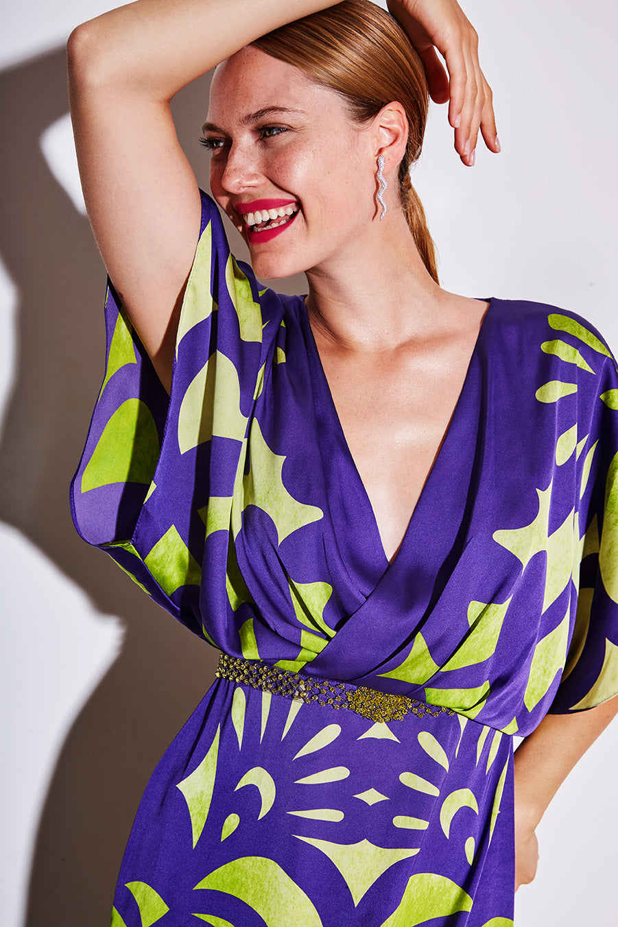 Maxi printed φόρεμα - 16