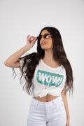Tshirt με παγιέτα μπροστά - L