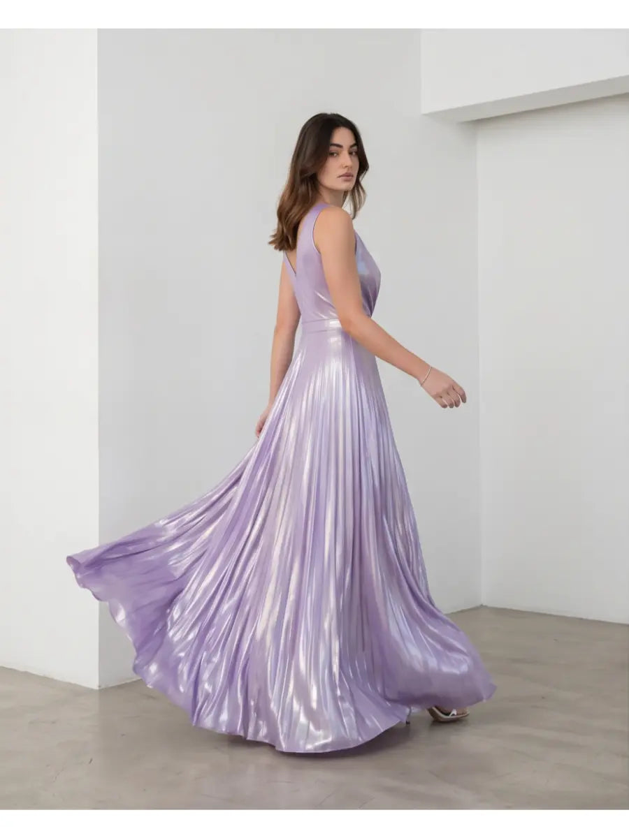 Maxi lila φόρεμα - 48