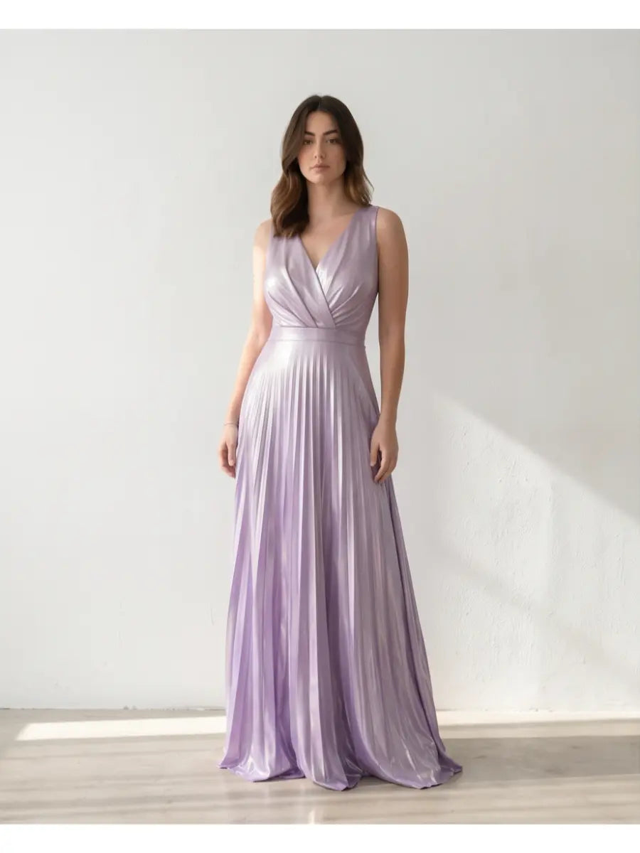 Maxi lila φόρεμα - 48