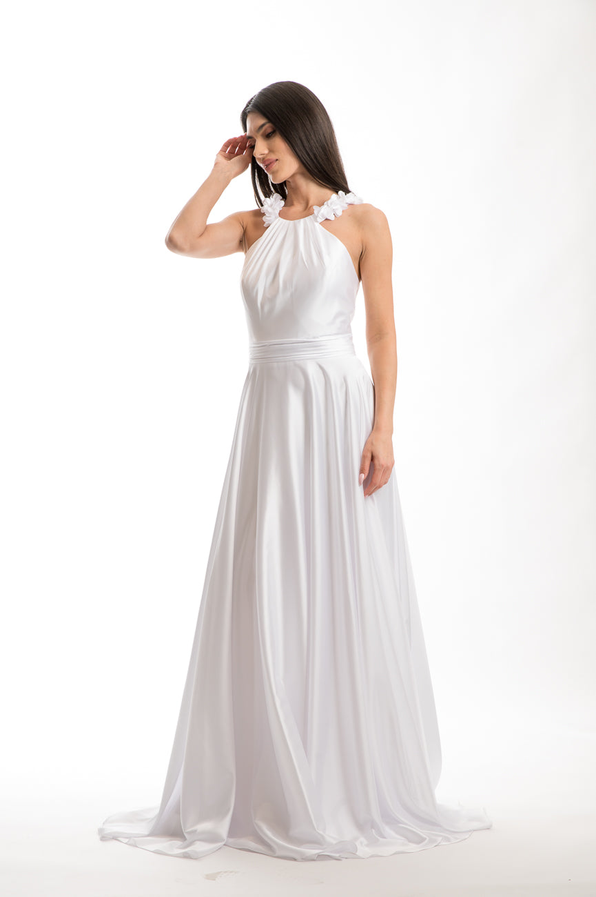 Φόρεμα maxi Allure λευκό - 12