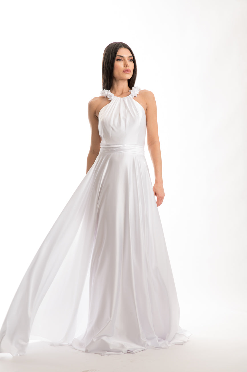 Φόρεμα maxi Allure λευκό - 12