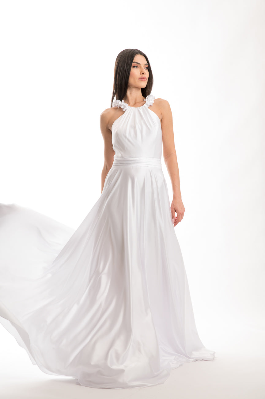 Φόρεμα maxi Allure λευκό - 12