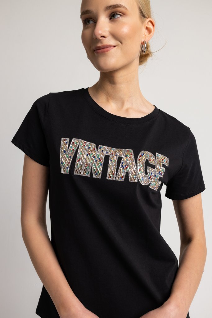 Tshirt Vintage μαύρο - 1