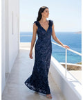 Φόρεμα δαντέλα maxi - 2XL