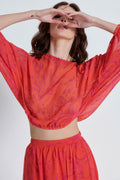Σετ crop με maxi φούστα - L