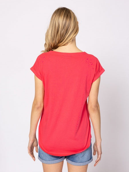 T-shirt coral - XS
