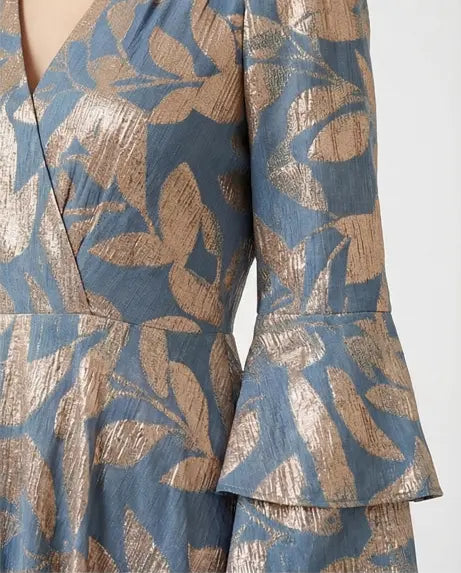 Φόρεμα maxi floral ciel - M