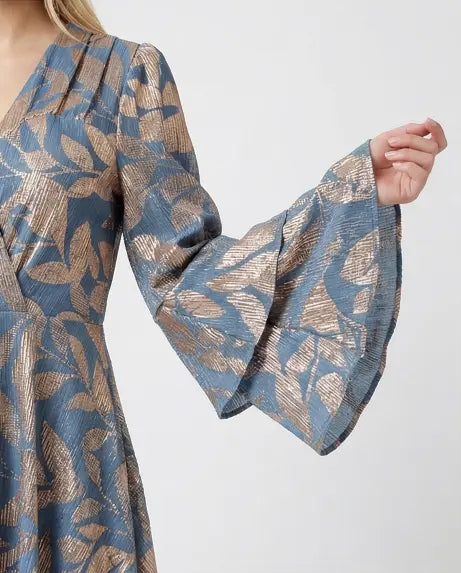 Φόρεμα maxi floral ciel - M