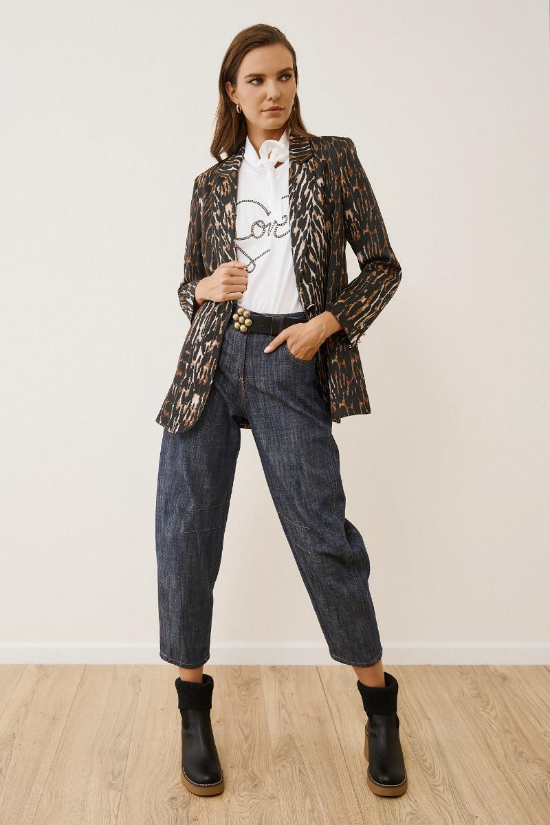 Παντελόνι jean barrel - M