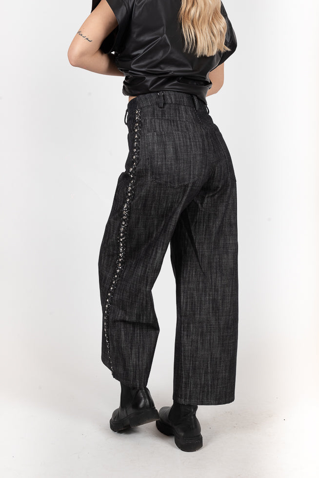 Παντελόνι jean crop - M