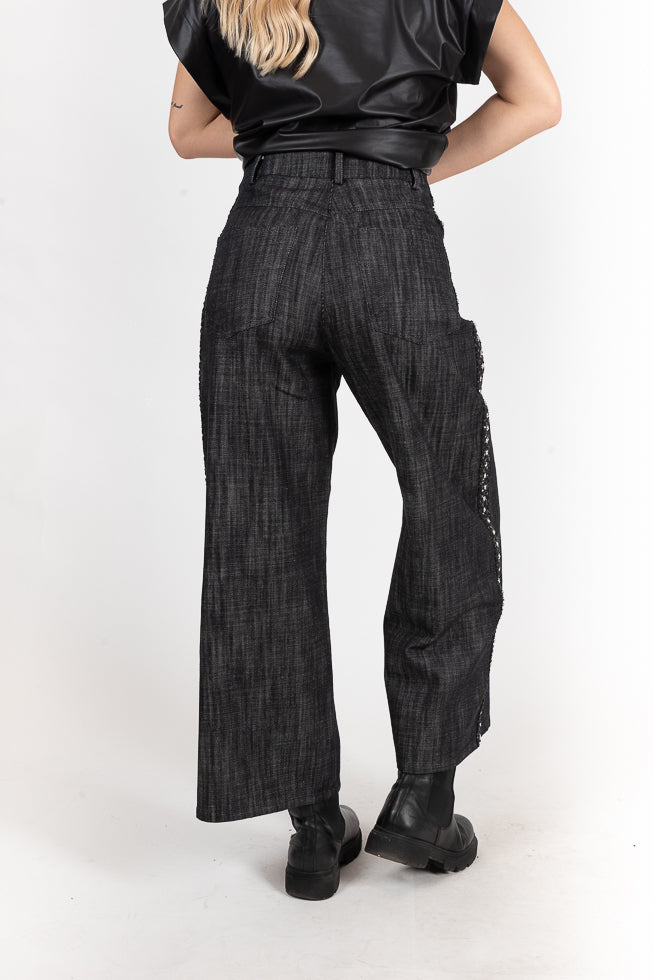 Παντελόνι jean crop - M