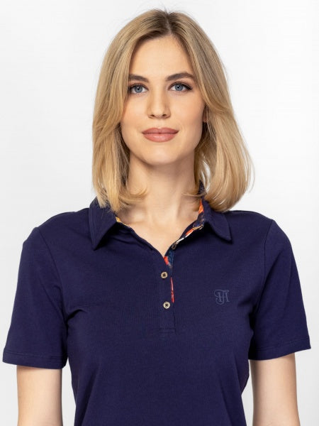 Tshirt γιακά μπλέ - XL