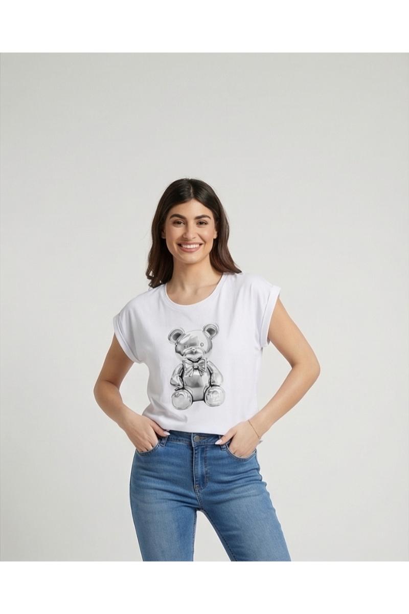 Tshirt αρκουδάκι γκρί - M
