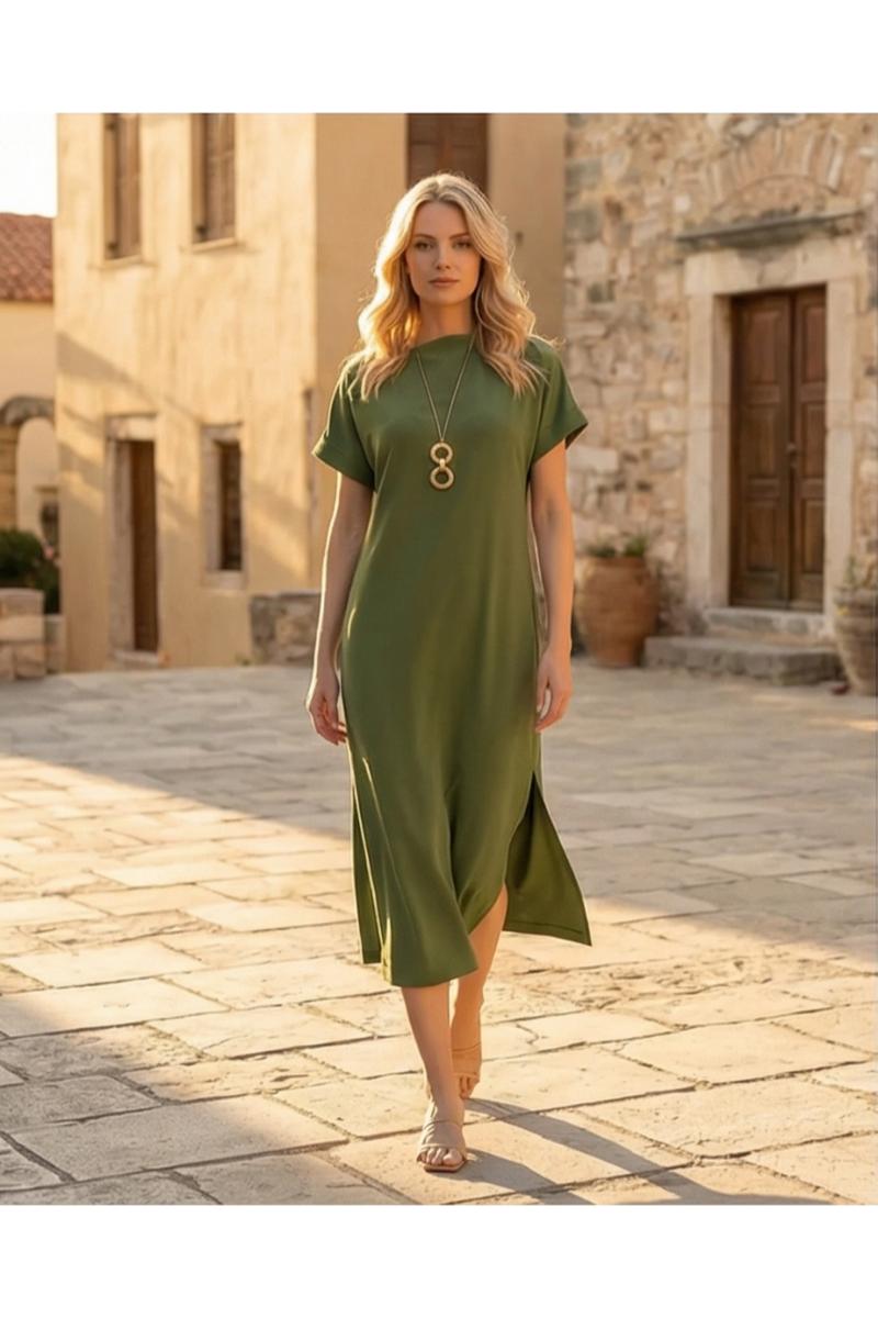 Φόρεμα olive Siderati - 2XL