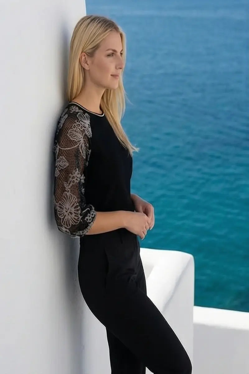 Παντελόνι μαύρο office look - 52