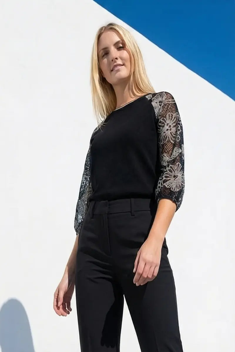 Παντελόνι μαύρο office look - 52