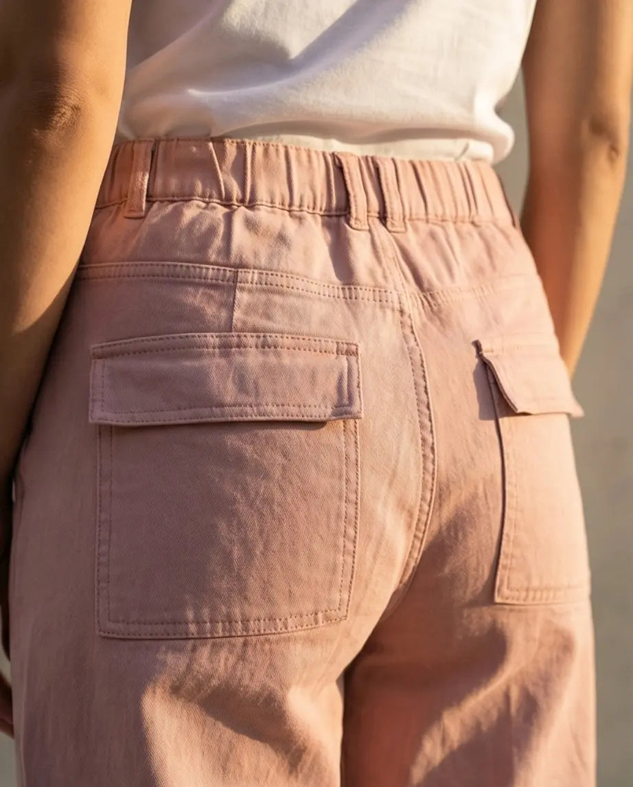 Παντελόνι dusty pink - 38