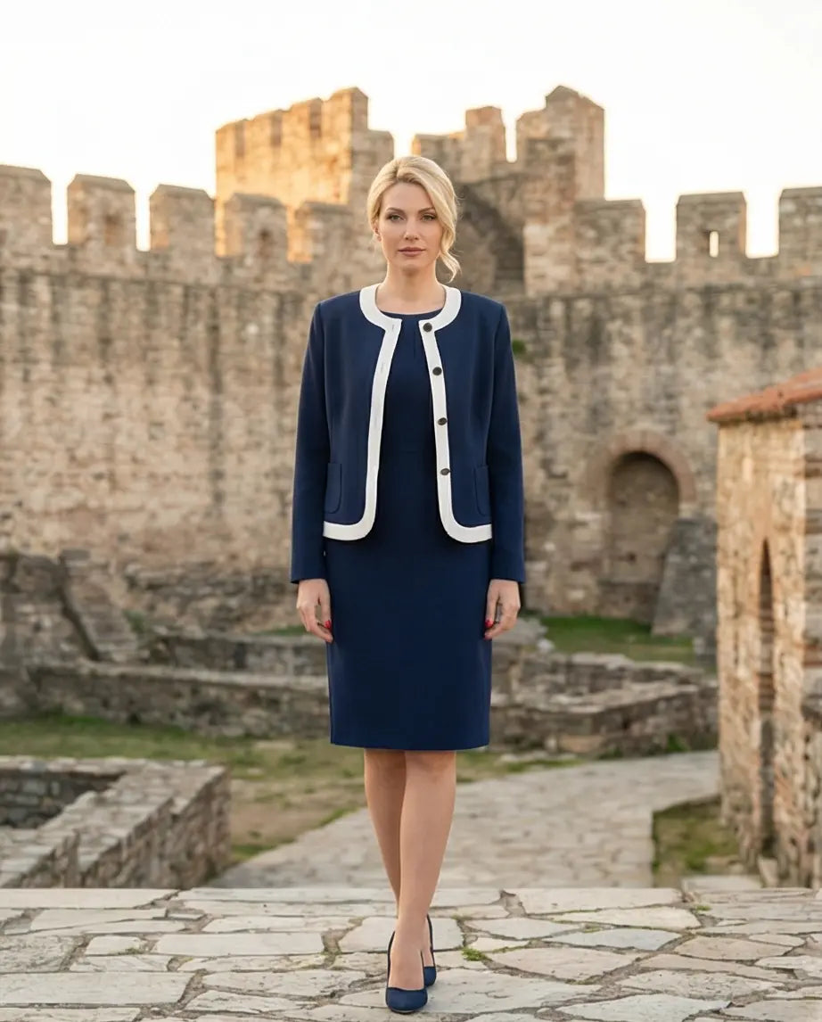 Φόρεμα σακάκι blue navy - 52