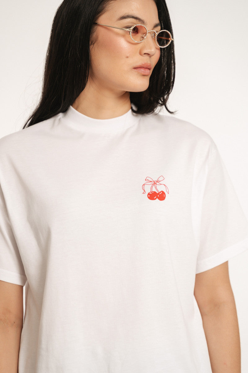 Cherry Tshirt Edward Λευκό - XL
