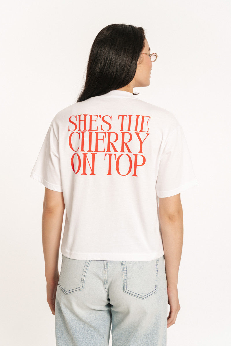 Cherry Tshirt Edward Λευκό - XL