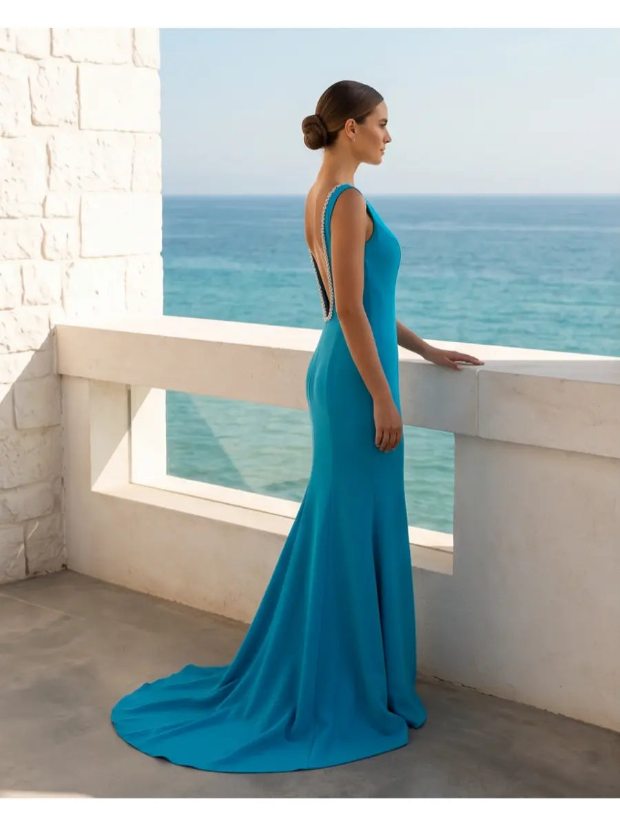 Mermaid maxi φόρεμα - S