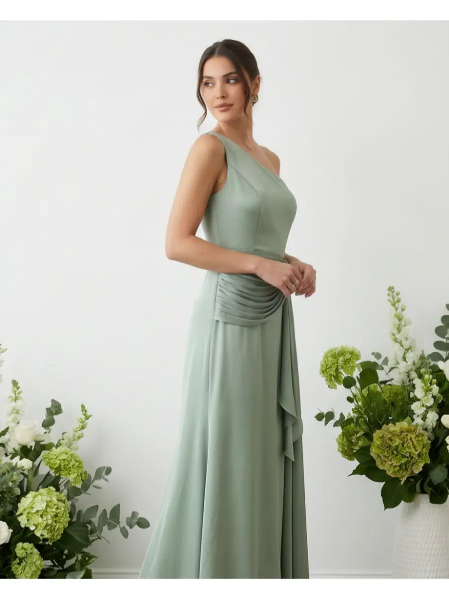 Maxi φόρεμα με έναν ώμο - XL