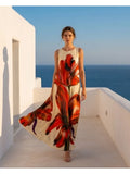 Φόρεμα μακρύ floral - M