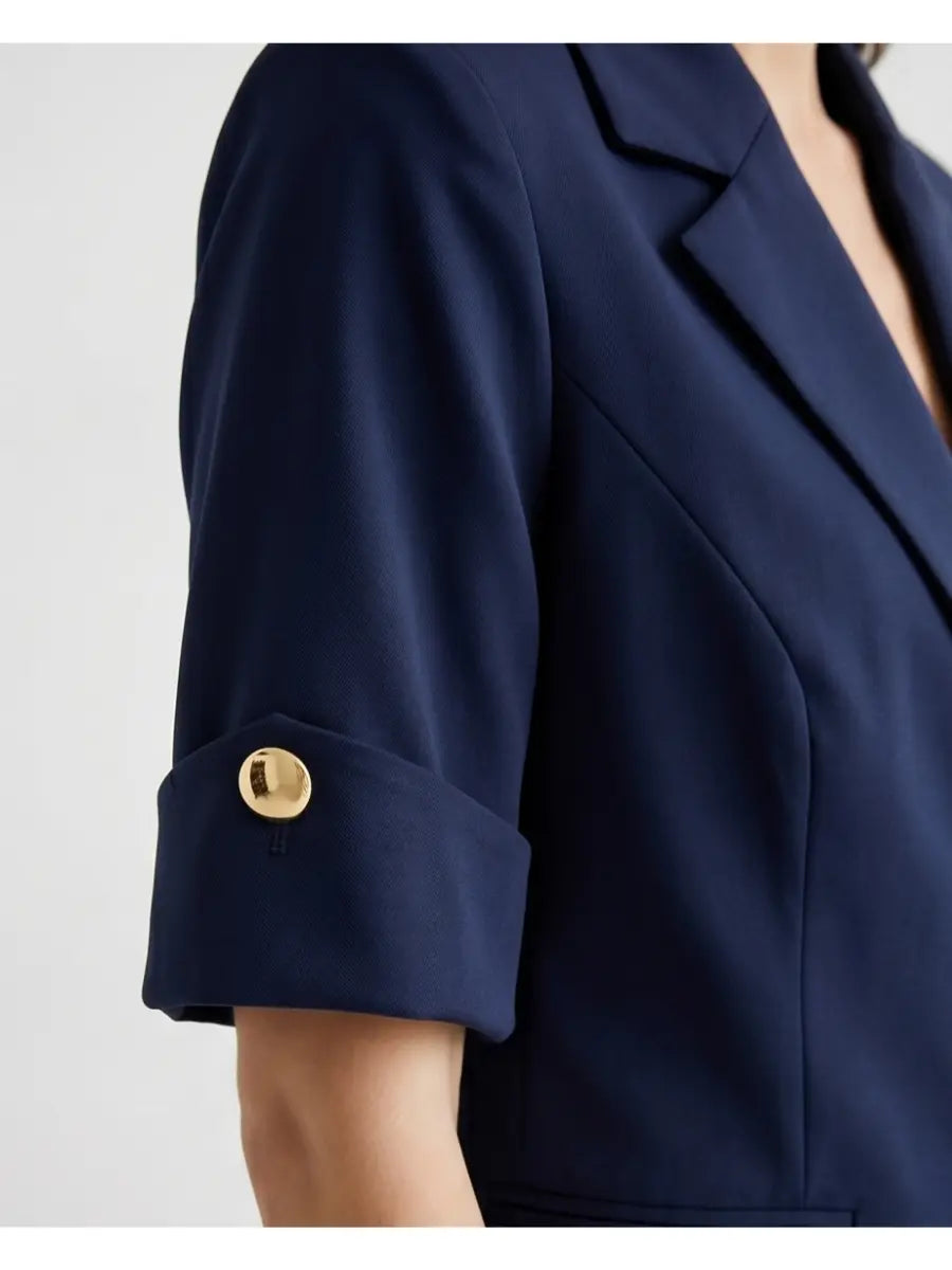 Κουστούμι μπλε με κοντό μανίκι - 52