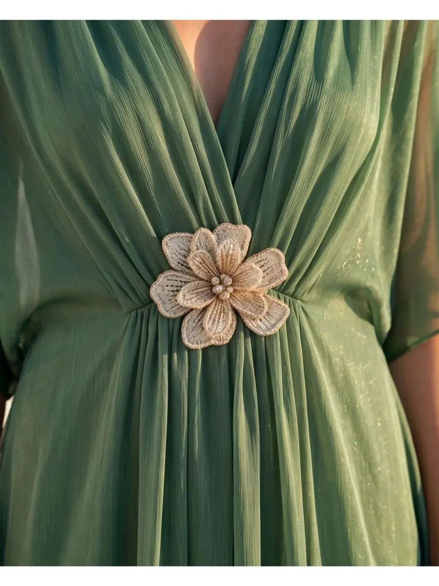 Φόρεμα maxi olive - M/L