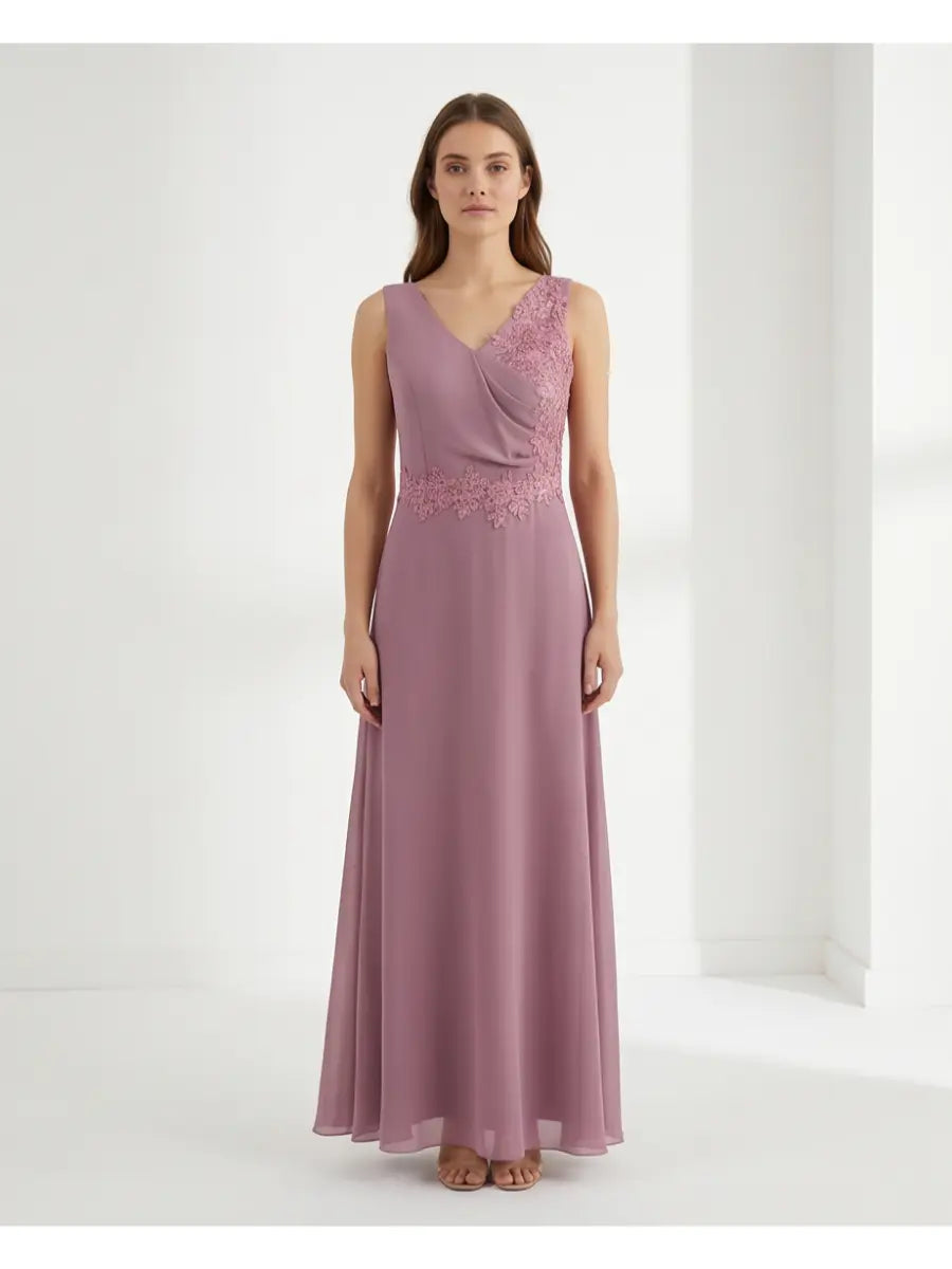 Φόρεμα maxi dusty pink - 20