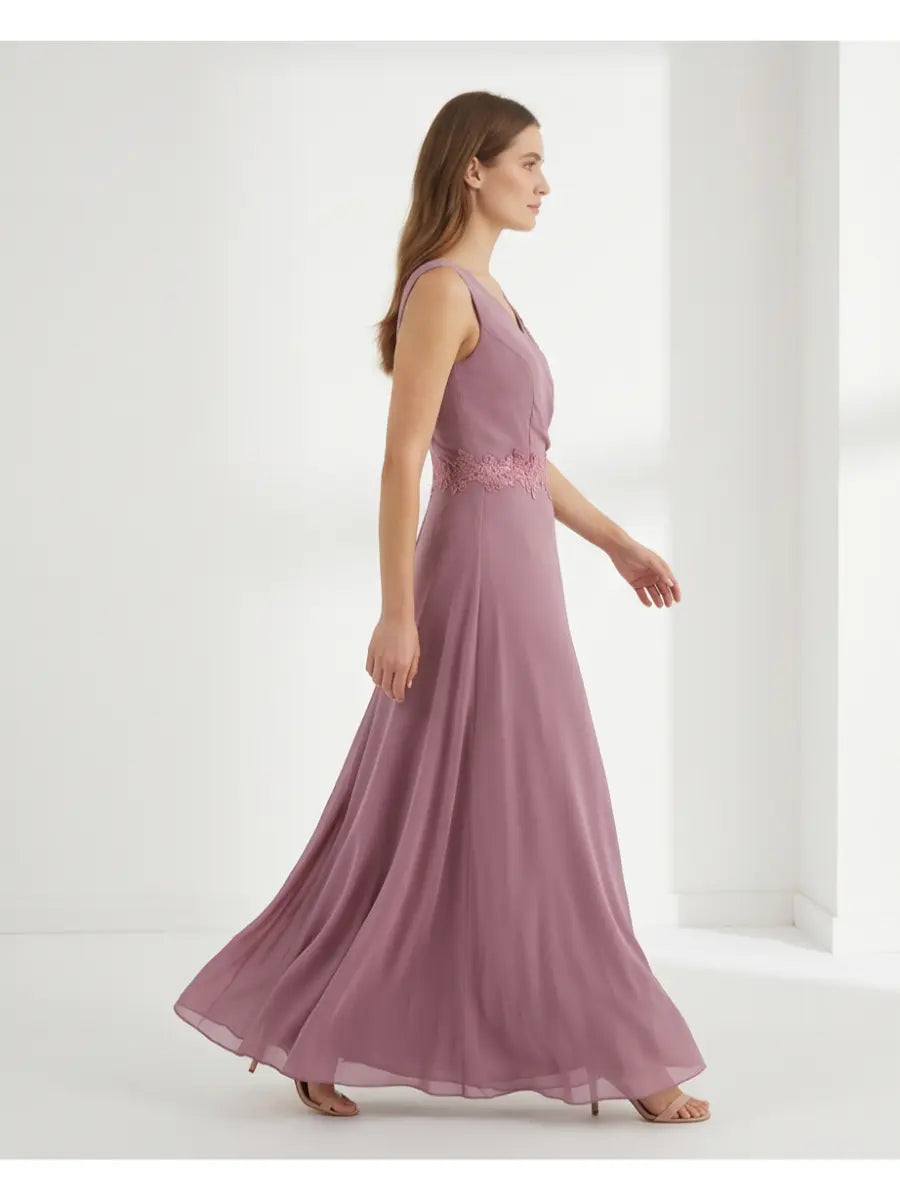 Φόρεμα maxi dusty pink - 16