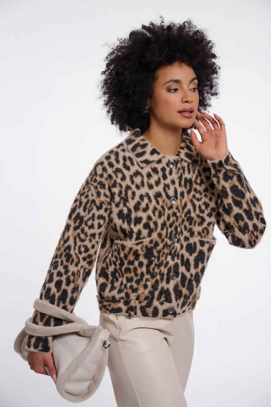 Bubbly jacket animal print - M
