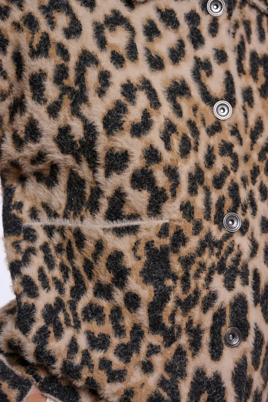 Bubbly jacket animal print - M