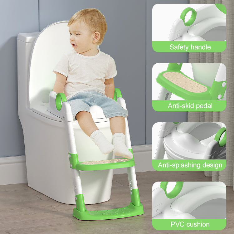 Babywise Εκπαιδευτική Σκαλιέρα Τουαλέτας – Green Frog BW033