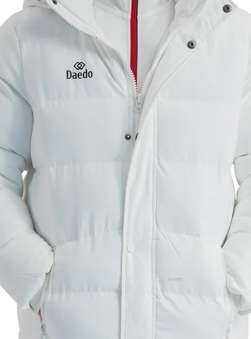 Μακρύ Μπουφάν Daedo Λευκό – Daedo Full Body Jacket White Puffer