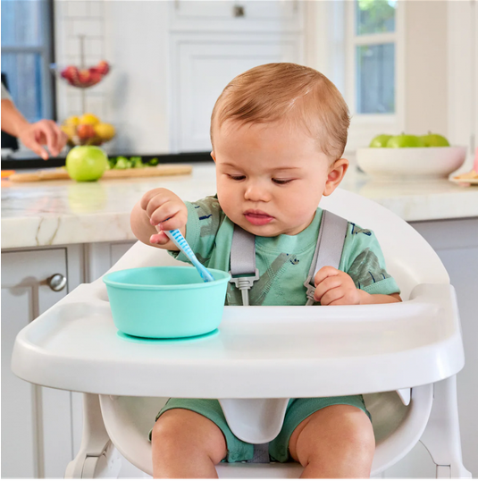 Munchkin  3PK GENTLE DIP SELF-FEEDING SPOON (BLUE-GRN)  90262