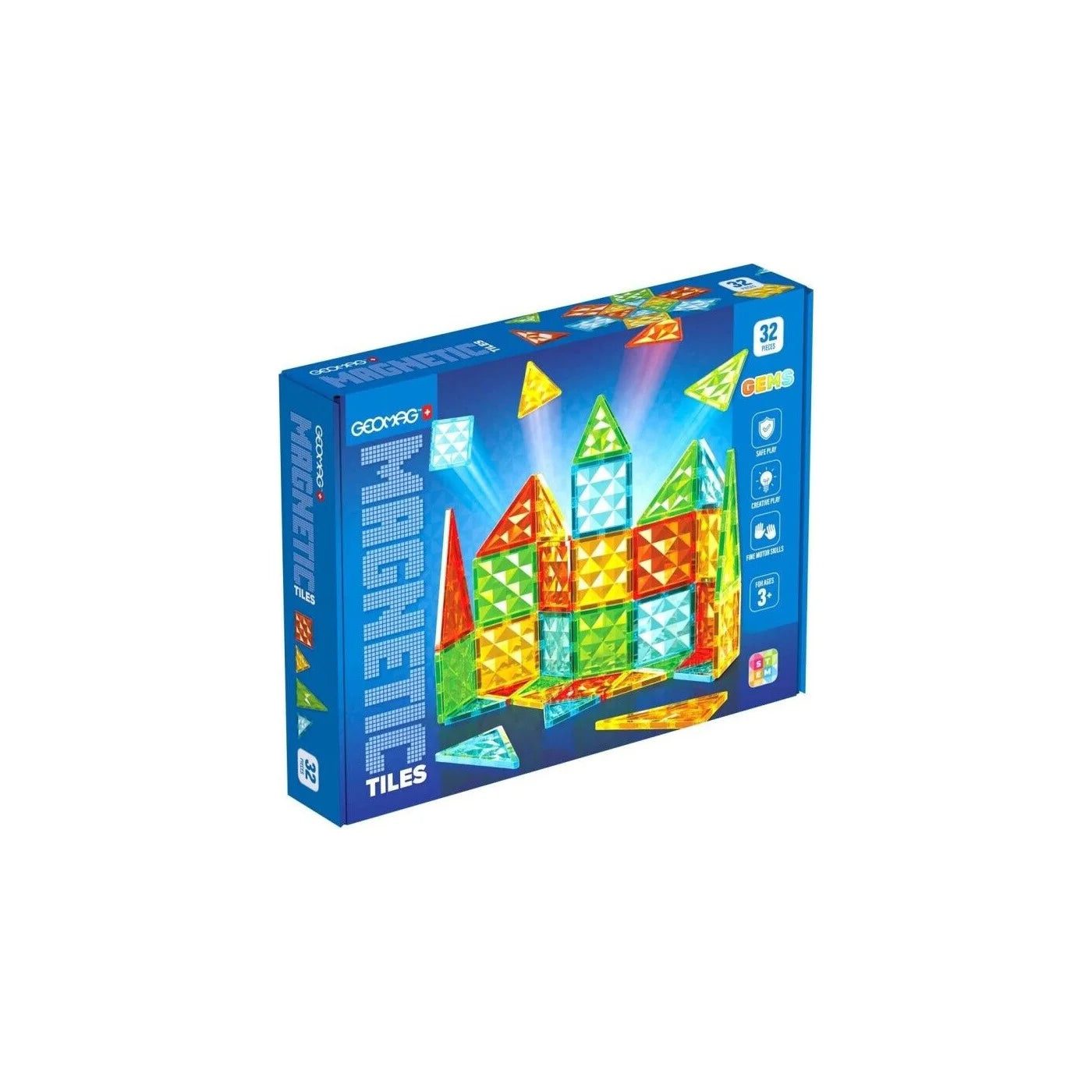 Geomag Magnetic Tiles Gems 32pcs. (PF.224.101.00)