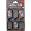 ΓΥΑΛΙΑ ΠΡΕΣΒΥΩΠΙΑΣ ΣΕΤ 3ΤΕΜ IF SPARE PAIR +1,5 μπλε, γκρι, μαύρο