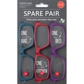 ΓΥΑΛΙΑ ΠΡΕΣΒΥΩΠΙΑΣ ΣΕΤ 3ΤΕΜ IF SPARE PAIR +1,5 κόκκινο, μωβ, πετρόλ