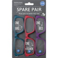 ΓΥΑΛΙΑ ΠΡΕΣΒΥΩΠΙΑΣ ΣΕΤ 3ΤΕΜ IF SPARE PAIR +2,0 κόκκινο, μωβ, πετρόλ