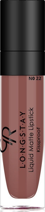 Golden Rose Longstay Liquid Matte Lipstick Kissproof - Lip Gloss 22 Golden Rose