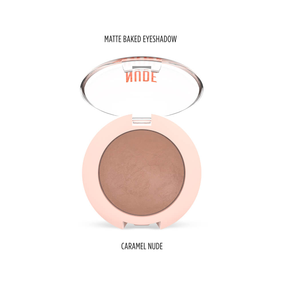 Nude Look - Matte Baked Eyeshadow Caramel Nude | Golden Rose