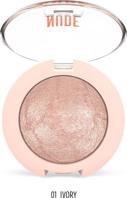 Golden Rose Nude Look Pearl Baked Eyeshadow 01 Ivory Golden Rose