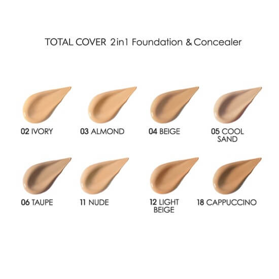 Total Cover 2 in 1 Foundation | Golden Rose