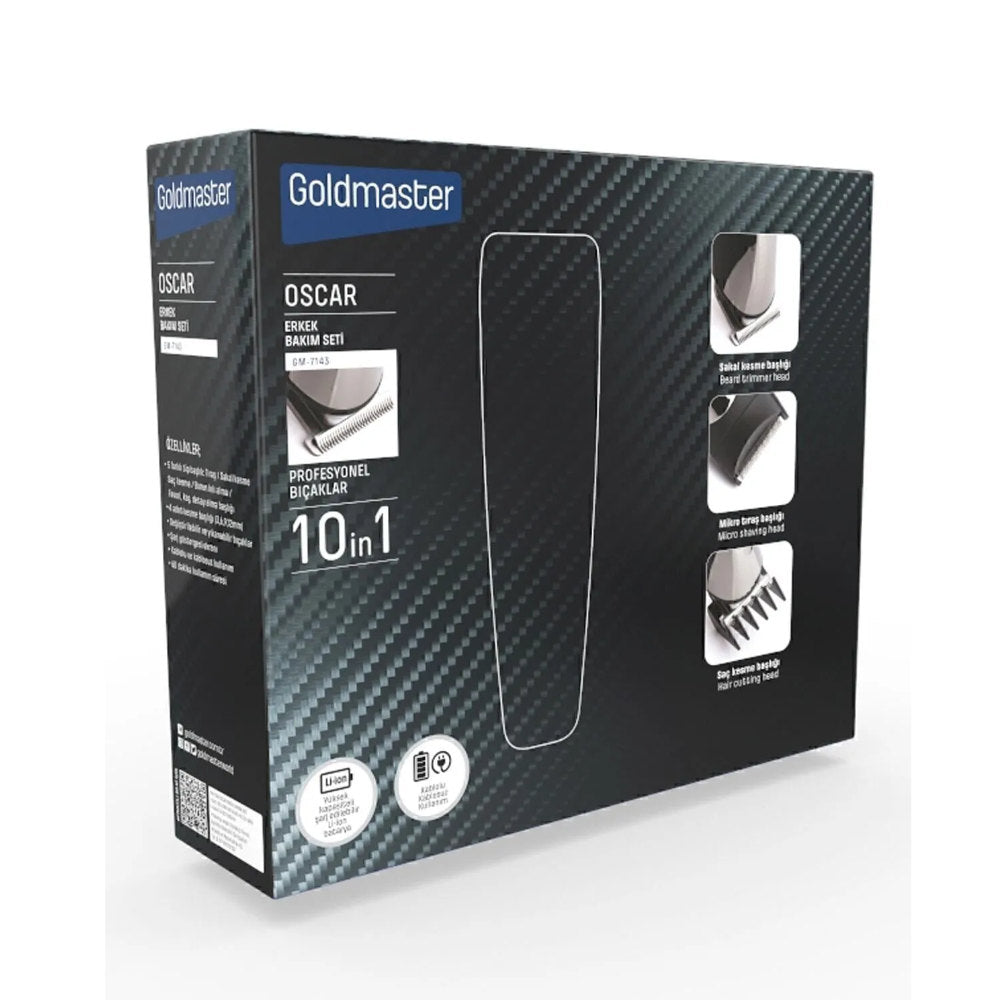 Σετ ανδρικής περιποίησης 10 σε 1 Goldmaster GM-7143 Oscar